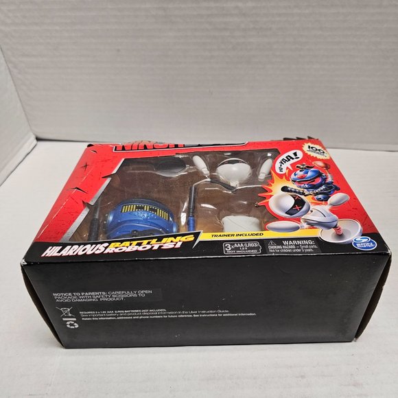 New NinjaBots Hilarious Battling Robots Blue Cobra & Trainer Head & Arms Explode - Picture 4 of 16